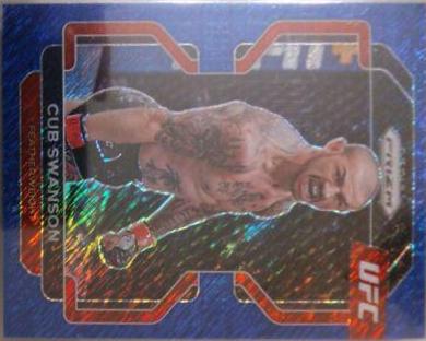 Cub Swanson 2022 Panini Prizm UFC Base #141 Blue Shimmer