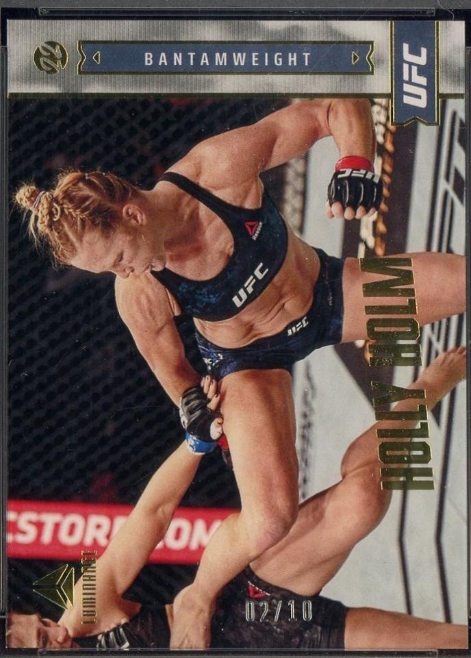 Holly Holm 2022 Panini Chronicles UFC Base Luminance #152 Gold