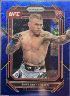 Jake Matthews 2023 Panini Prizm Under Card UFC Base #109 Blue