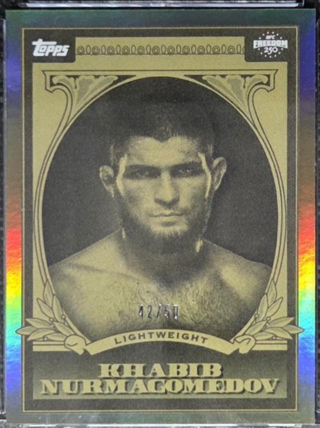 Khabib Nurmagomedov 2026 Topps UFC Freedom 250 UFC Dollar #UD-4 Gold