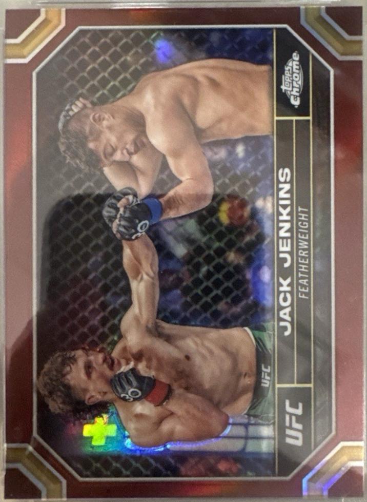Jack Jenkins 2024 Topps Chrome UFC Base #84 Magenta Refractor