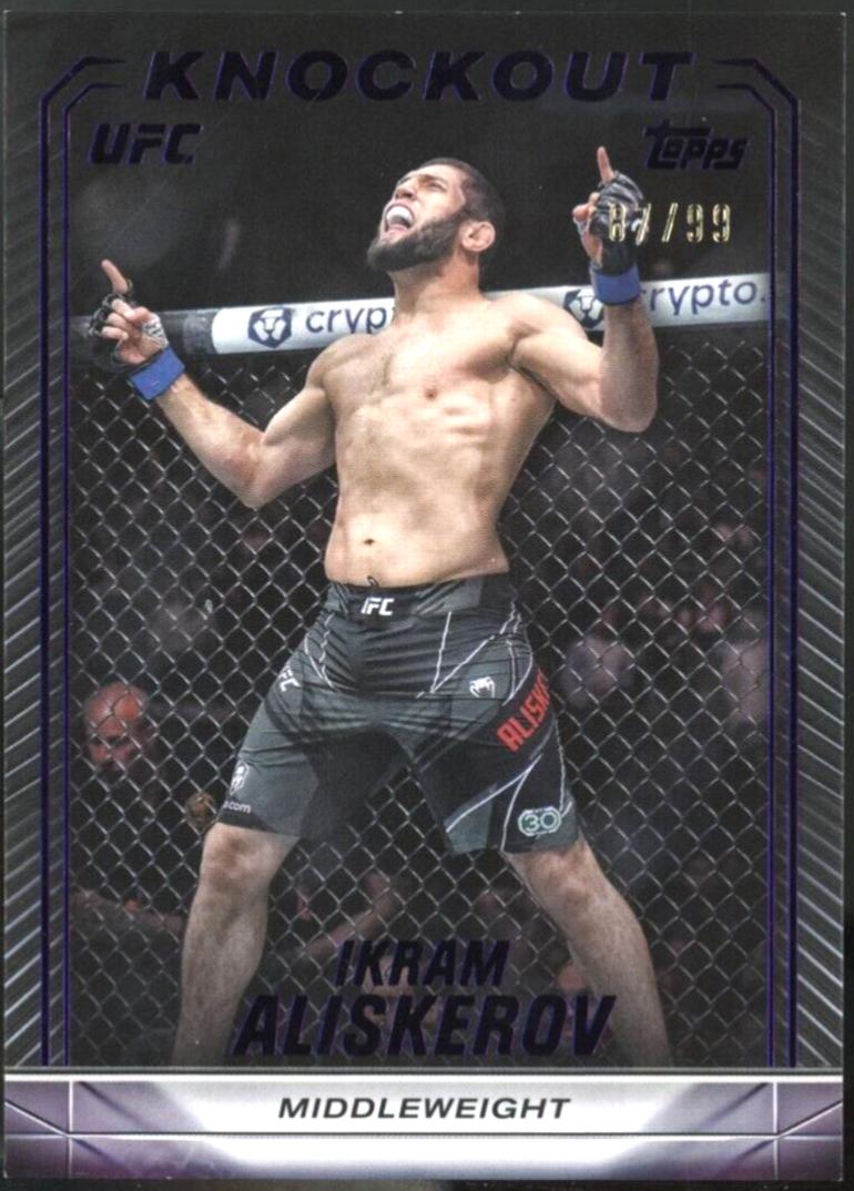 Ikram Aliskerov 2024 Topps Knockout UFC Base #20 Purple