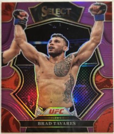 Brad Tavares 2023 Panini Select UFC Premier Level #120 Purple
