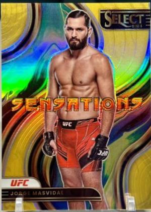 Jorge Masvidal 2023 Panini Select UFC Sensations #29 Gold