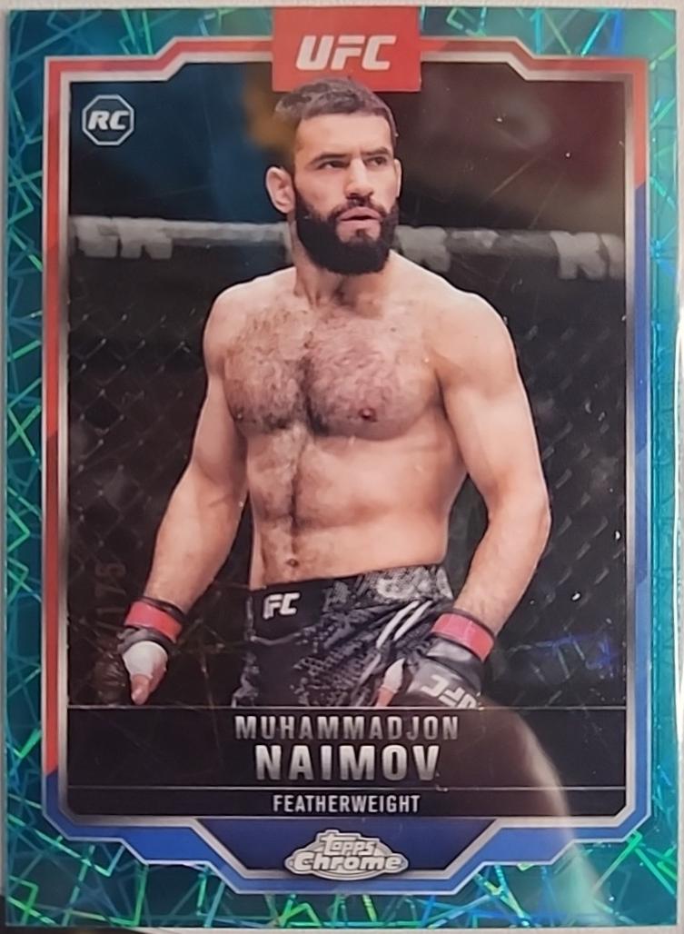 Muhammadjon Naimov 2025 Topps Chrome UFC Base #45 Purple Refractor