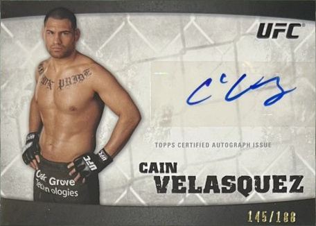 Cain Velasquez 2010 Topps UFC Knockout Autographs #A-CV Red
