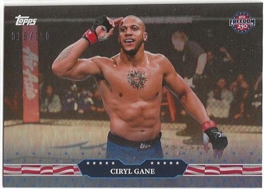 Ciryl Gane 2026 Topps UFC Freedom 250 Base #19 Blue