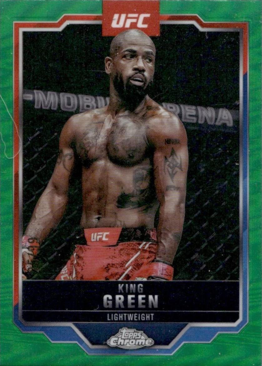 King Green 2025 Topps Chrome Sapphire UFC Base Sapphire #99 Green Sapphire