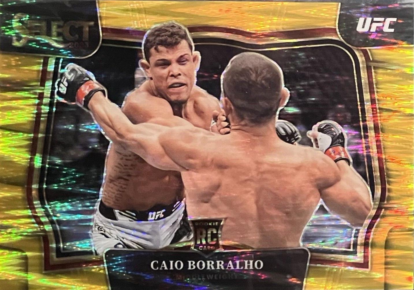 Caio Borralho 2023 Panini Select UFC Octagonside #286 Gold Flash