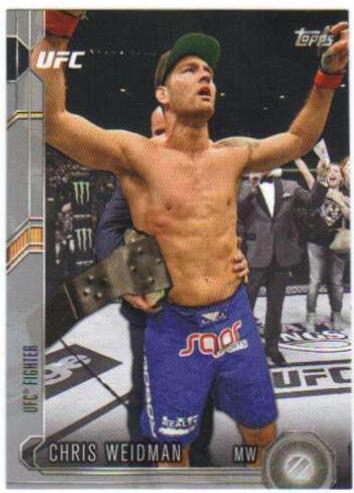 Chris Weidman 2015 Topps UFC Chronicles Base #120 Silver