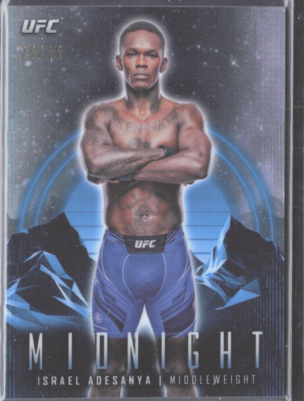 Israel Adesanya 2024 Topps Midnight UFC Base #67 Moonrise