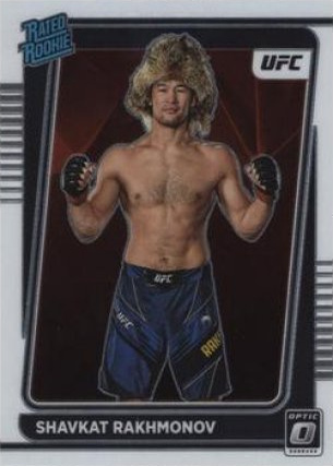 Shavkat Rakhmonov 2022 Panini Donruss Optic UFC Base #115 Gold Vinyl