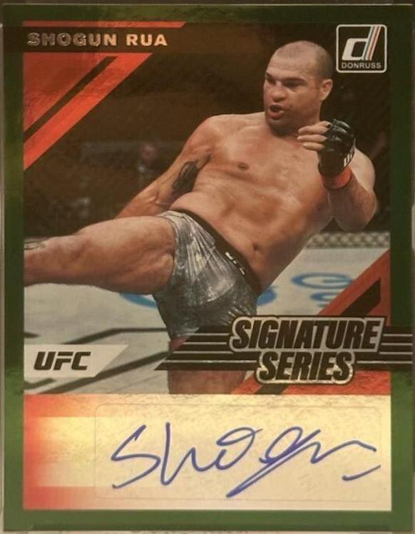 Mauricio Rua 2022 Panini Donruss UFC Signature Series #59 Green
