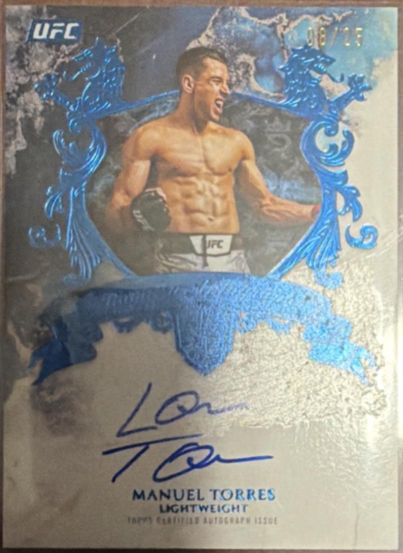 Manuel Torres 2025 Topps Royalty UFC Royalty Autographs #RY-MS Blue