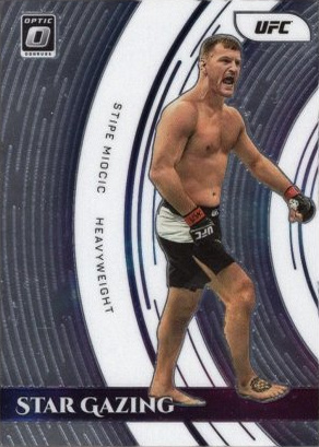 Stipe Miocic 2022 Panini Donruss Optic UFC Star Gazing #12 Gold Vinyl