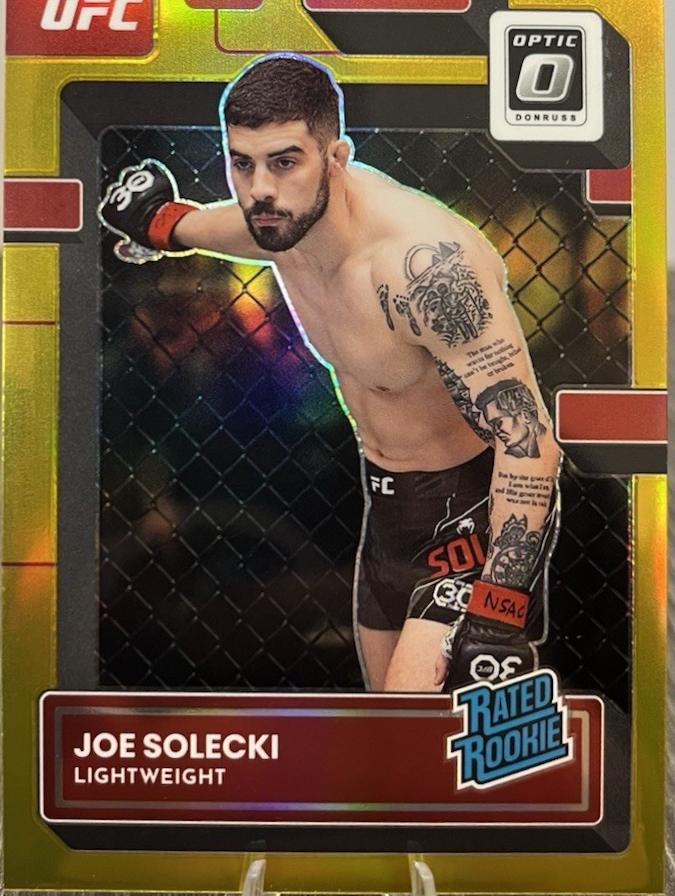 Joe Solecki 2023 Panini Donruss Optic UFC Base #117 Gold