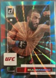 Belal Muhammad 2023 Panini Donruss UFC Base #28 Teal Laser