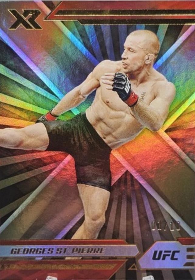 Georges St-Pierre 2022 Panini Chronicles UFC Base XR #287 Gold