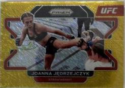 Joanna Jędrzejczyk 2022 Panini Prizm UFC Base #83 Gold Shimmer