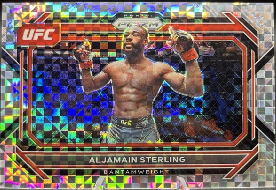 Aljamain Sterling 2023 Panini Prizm UFC Base #56 Lucky Envelopes