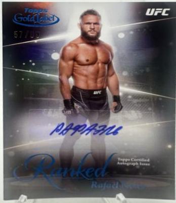 Rafael Fiziev 2024 Topps Gold Label UFC Ranked Ink #RIK-RFI Blue