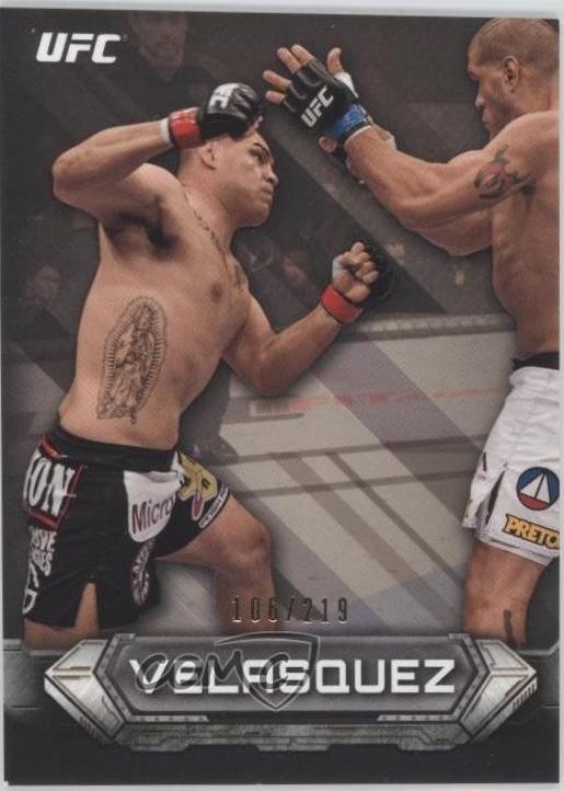 Cain Velasquez 2014 Topps UFC Knockout Base #9 Gold
