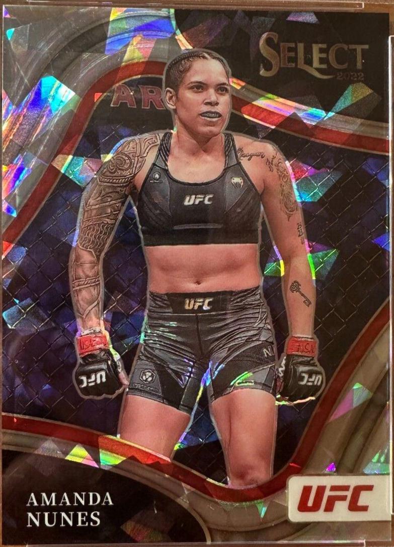 Amanda Nunes 2022 Panini Select UFC Octagonside #271 Cracked Ice