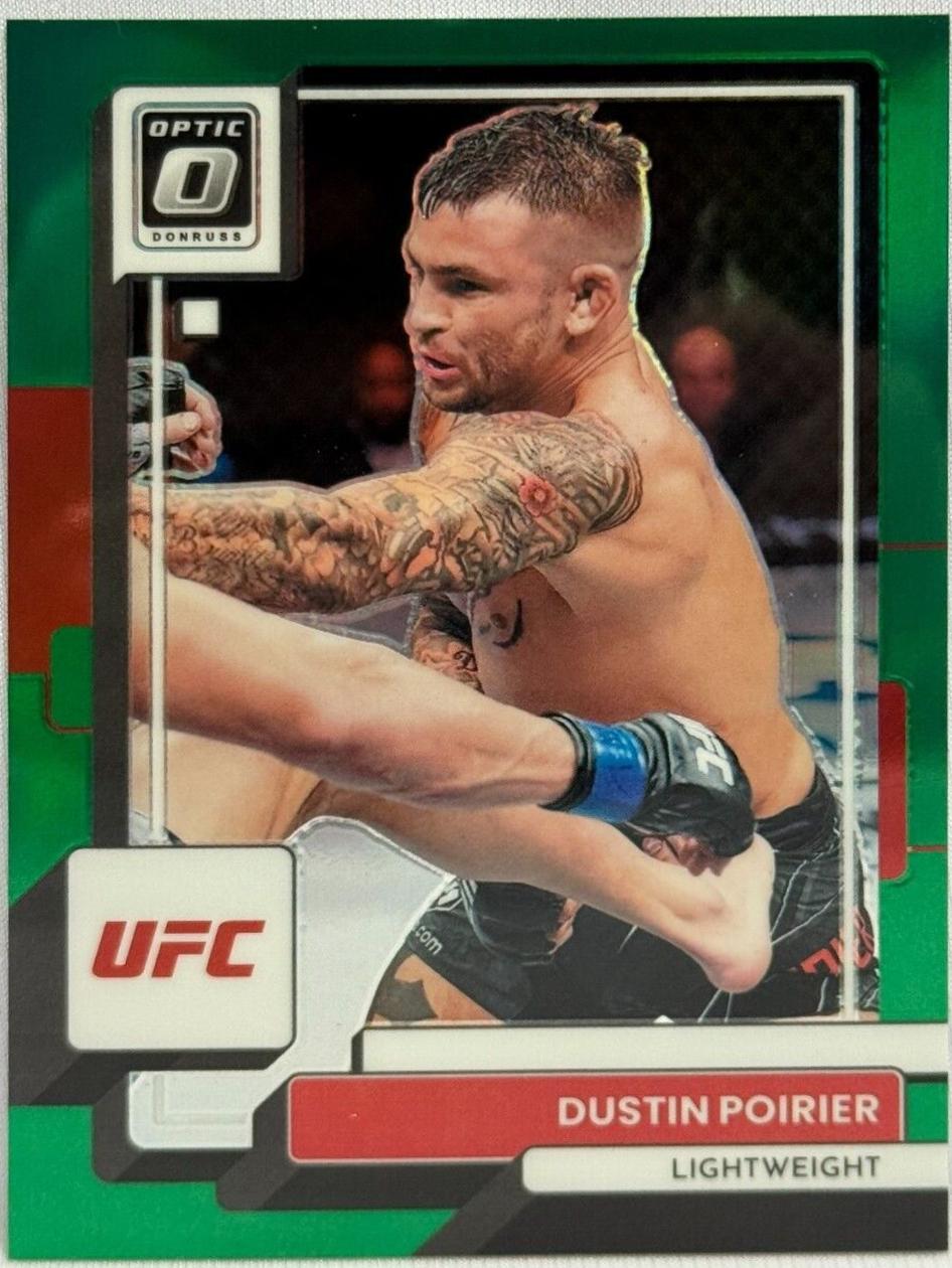 Dustin Poirier 2023 Panini Donruss Optic UFC Base #61 Green