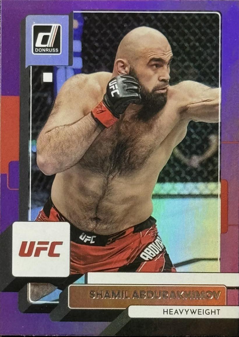 Shamil Abdurakhimov 2023 Panini Donruss UFC Base #99 Purple Flood