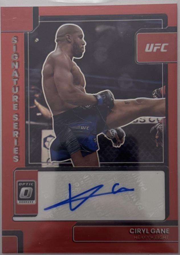 Ciryl Gane 2023 Panini Donruss Optic UFC Signature Series #23 Blue