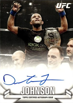 Demetrious Johnson 2013 Topps UFC Knockout Knockout Autographs #KA-DJ Mat