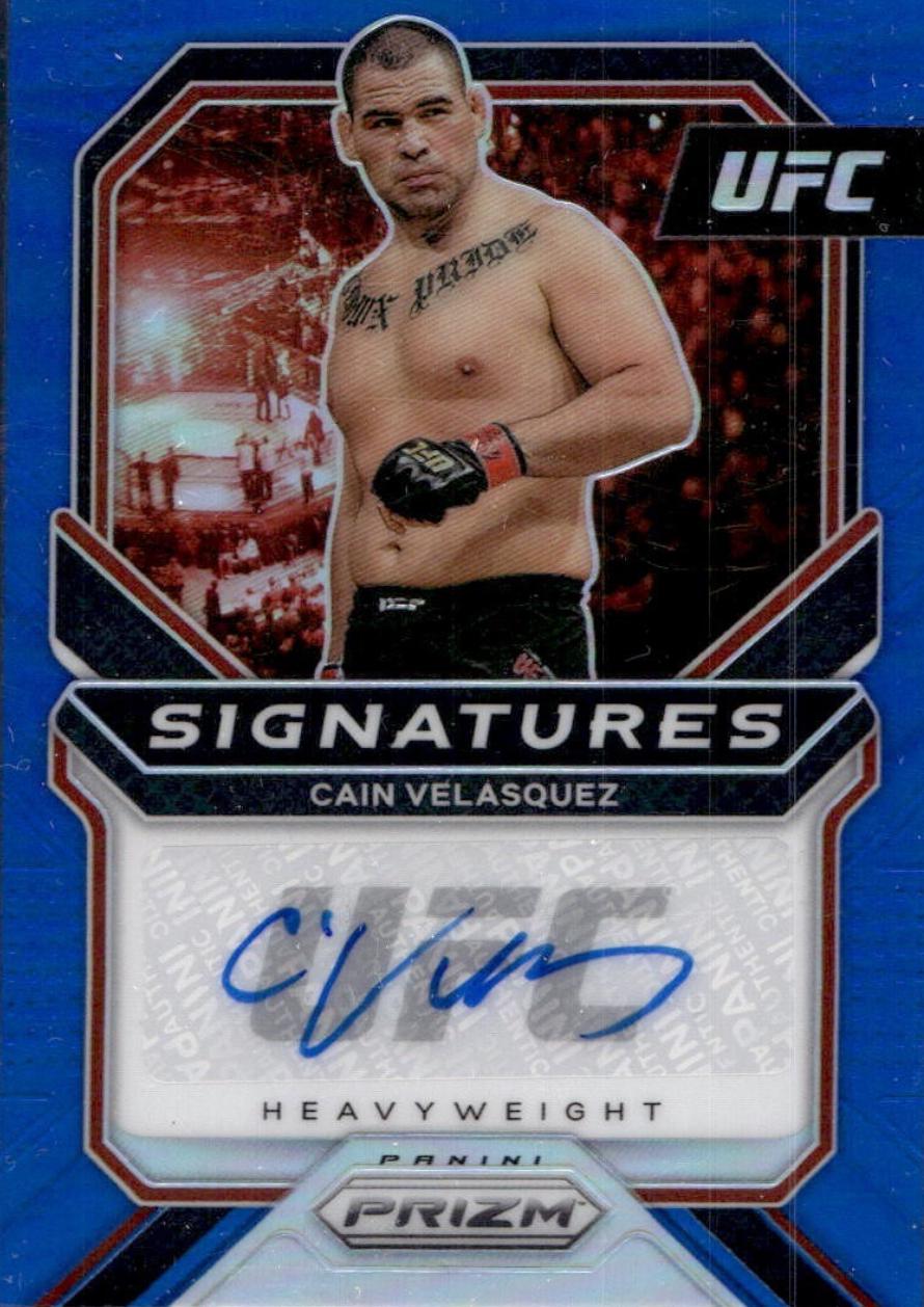 Cain Velasquez 2021 Panini Prizm UFC Signatures #6 Blue