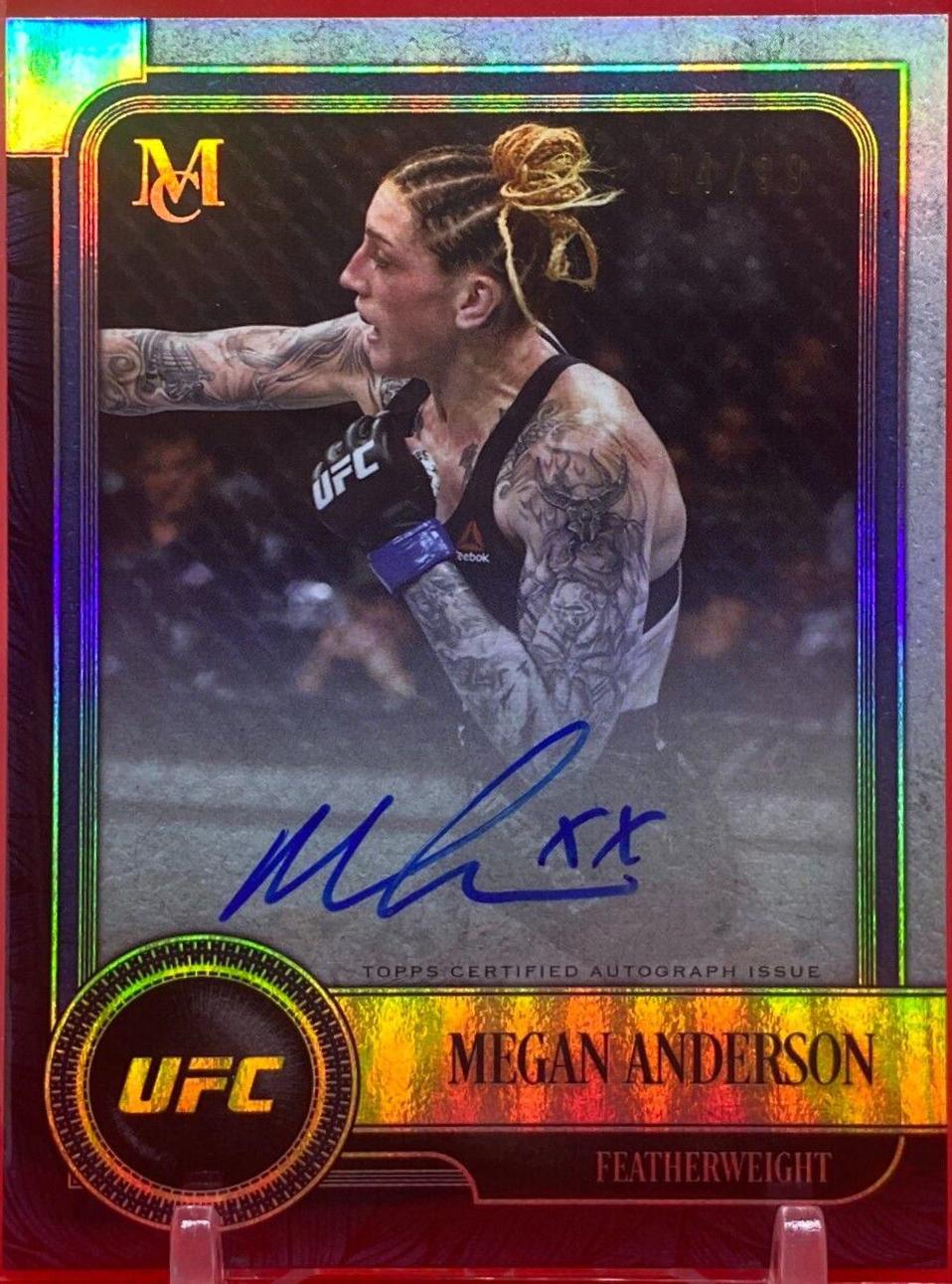 Megan Anderson 2019 Topps UFC Museum Collection Museum Autographs #MA-MA
