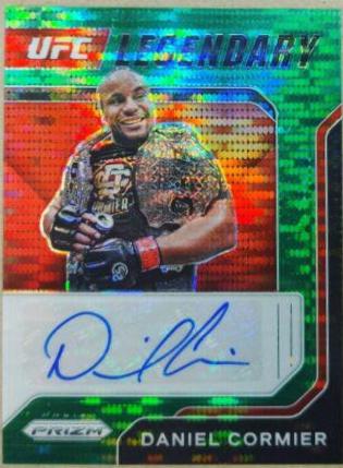 Daniel Cormier 2022 Panini Prizm UFC Legendary Signatures #18 Green