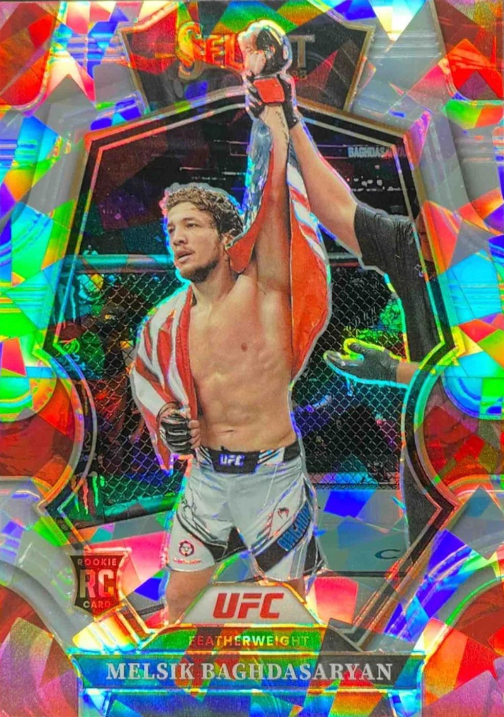 Melsik Baghdasaryan 2023 Panini Select UFC Premier Level #137 Cracked Ice