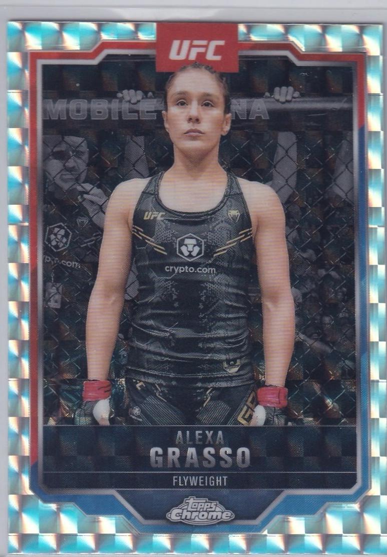 Alexa Grasso 2025 Topps Chrome UFC Base #14 Geometric Refractor