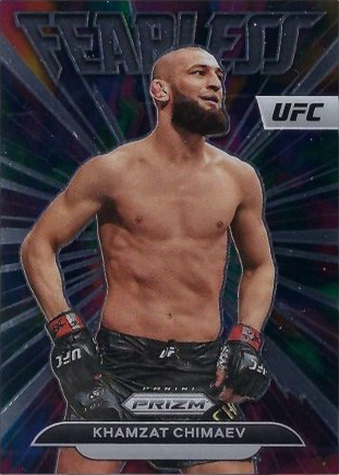 Khamzat Chimaev 2023 Panini Prizm UFC Fearless #5 Black
