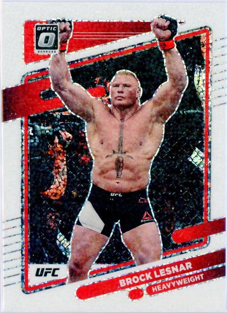 Brock Lesnar 2022 Panini Donruss Optic UFC Base #83 White Sparkle