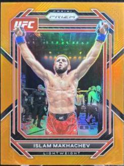 Islam Makhachev 2023 Panini Prizm UFC Base #177 Orange