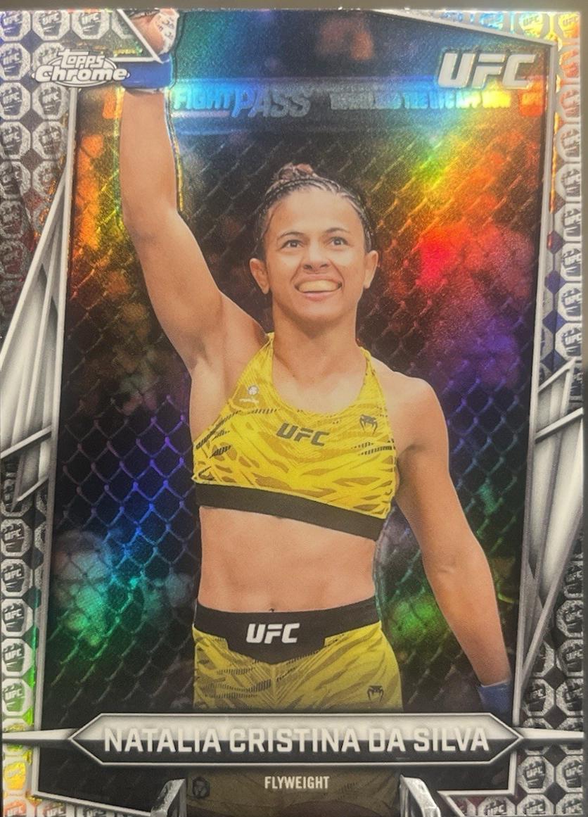 Natalia Silva 2026 Topps Chrome UFC Base #188 Refractor