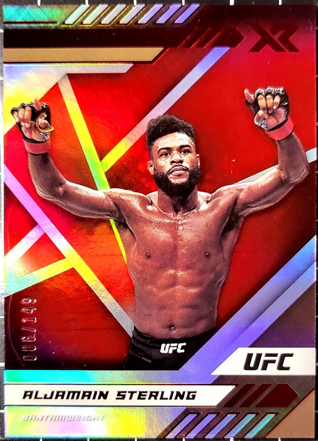 Aljamain Sterling 2021 Panini Chronicles UFC Base XR #197 Red