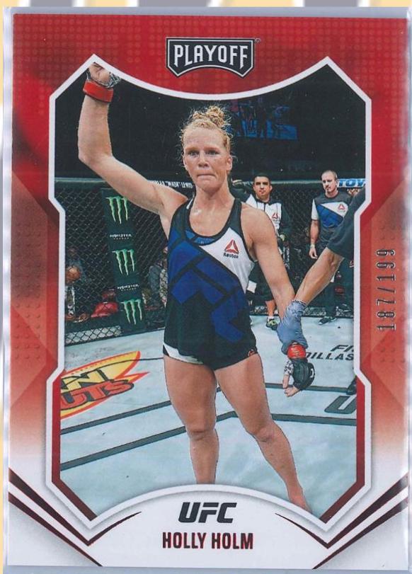 Holly Holm 2022 Panini Chronicles UFC Base Playoff #169 Red