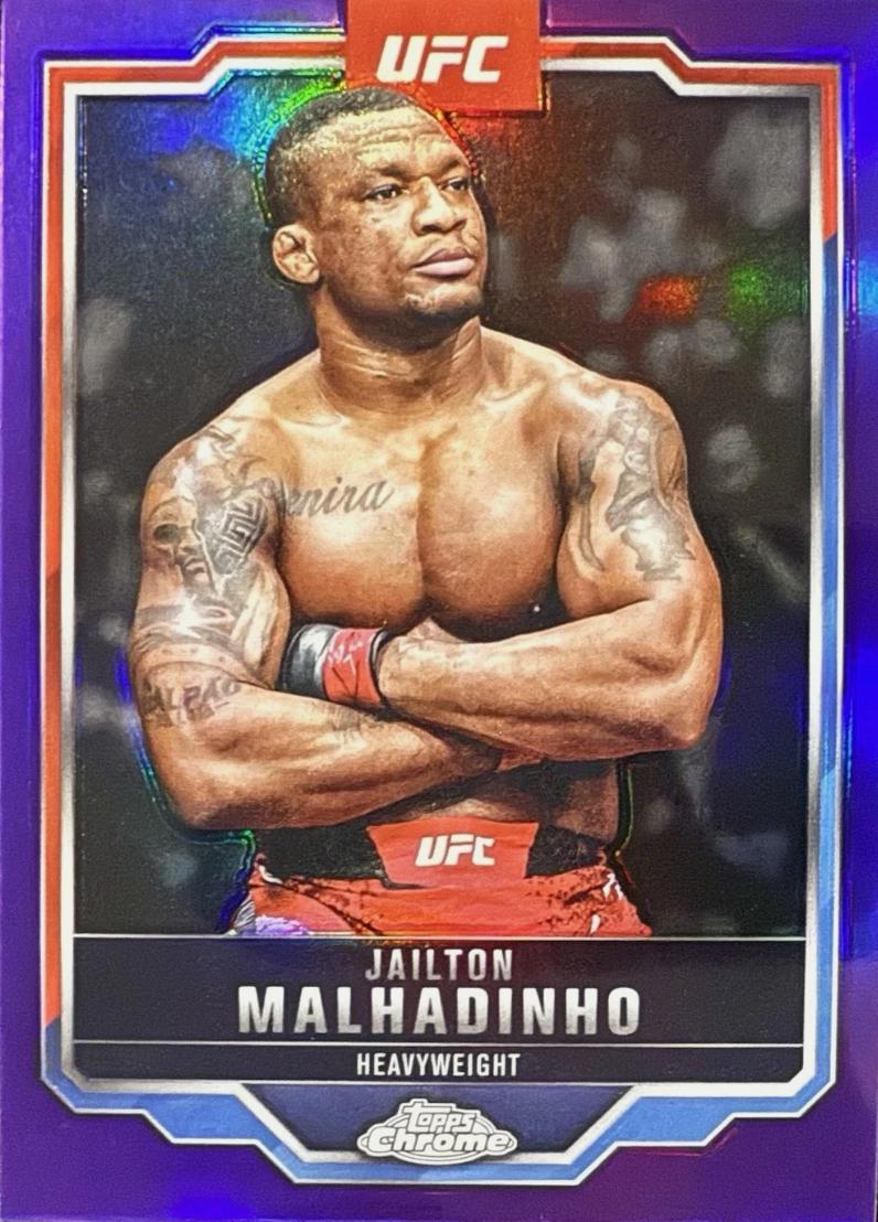 Jailton Almeida 2025 Topps Chrome UFC Base #112 Purple Refractor