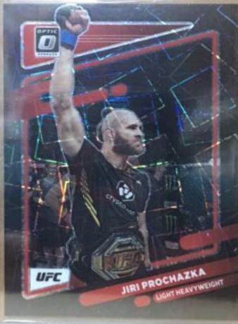 Jiri Prochazka 2022 Panini Donruss Optic UFC Base #86 Black Velocity