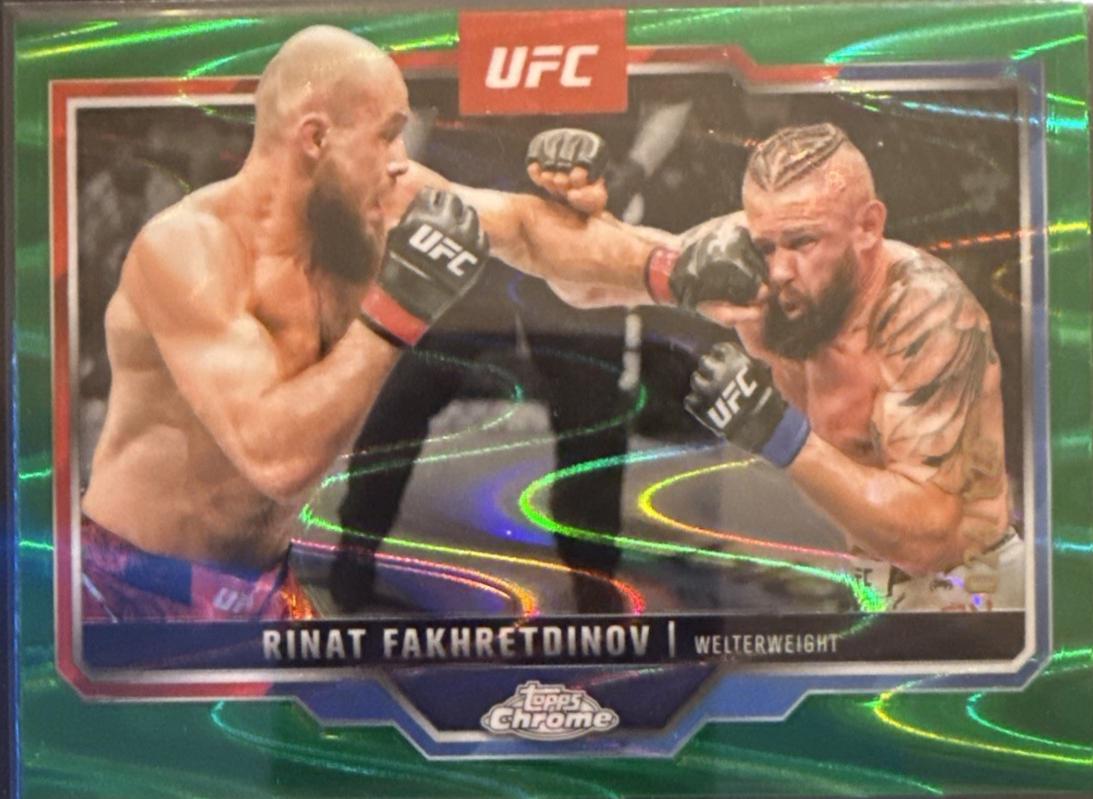 Rinat Fakhretdinov 2025 Topps Chrome UFC Base #131 Green Wave