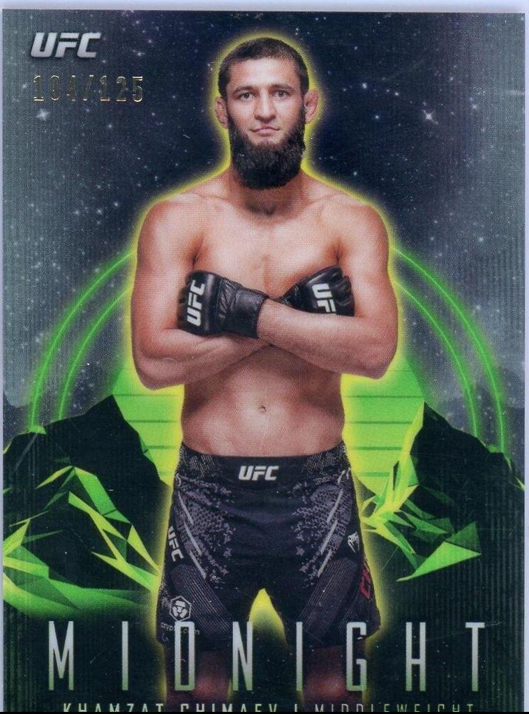 Khamzat Chimaev 2024 Topps Midnight UFC Base #54 Morning
