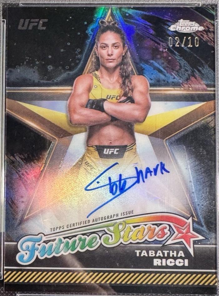 Tabatha Ricci 2024 Topps Chrome UFC Future Stars Autographs #FSA-TRI Black Refractor
