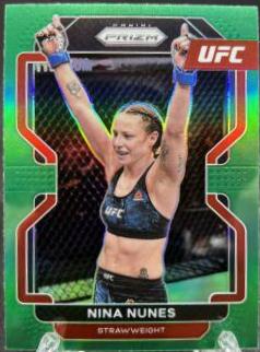 Nina Nunes 2022 Panini Prizm UFC Base #160 Green