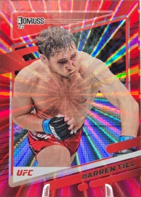 Darren Till 2022 Panini Donruss UFC Base #136 Red