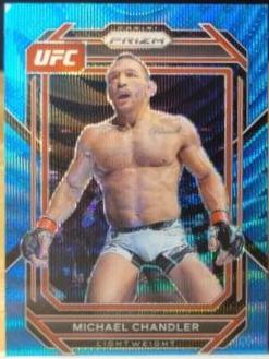 Michael Chandler 2023 Panini Prizm UFC Base #182 Blue Wave